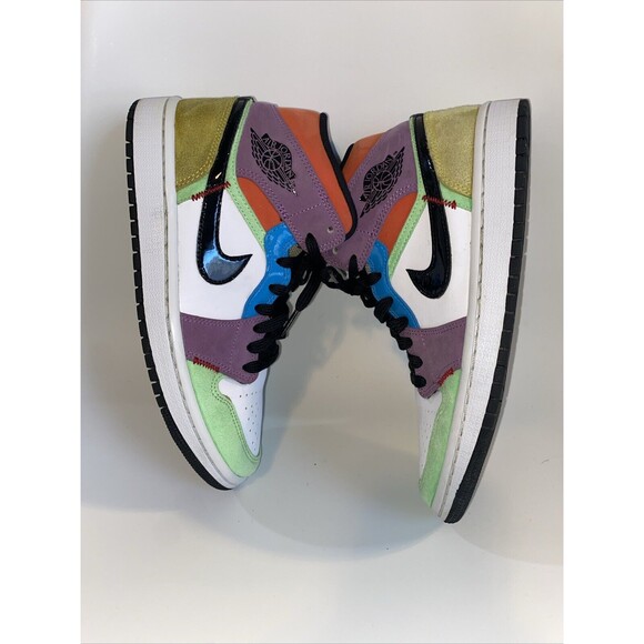 Nike Jordan 1 SE Mid Size 7 Eur Size 38- Lightbulb CW1140-100 - Picture 4 of 12